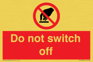 Do not switch off 